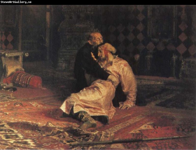 Ilya Repin Ivan the Terrible and his son ivan on 15 November 1581 1885